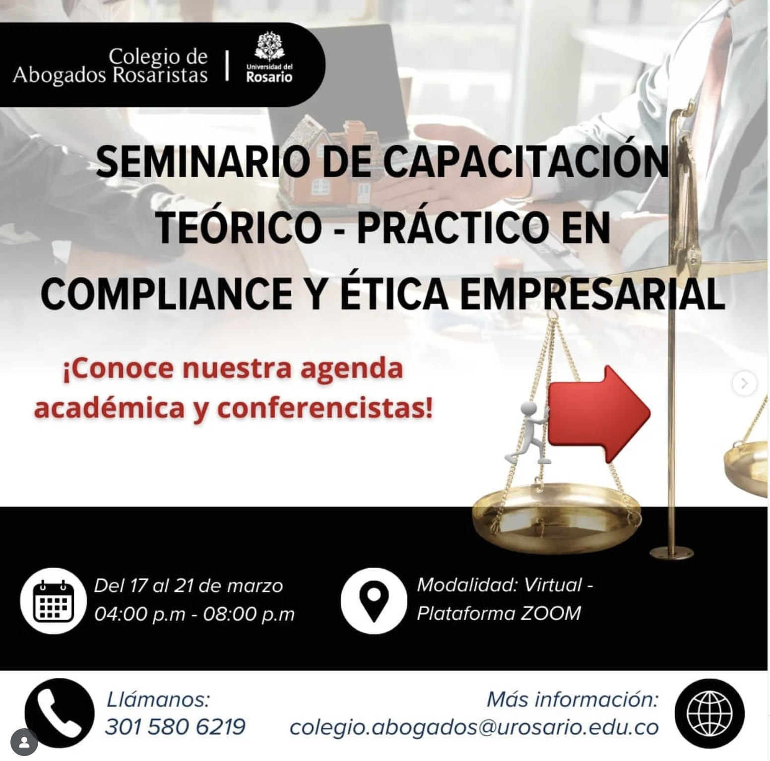 Seminario de Capacitación Teórico  -práctico en Compliance y Ética  Empresarial