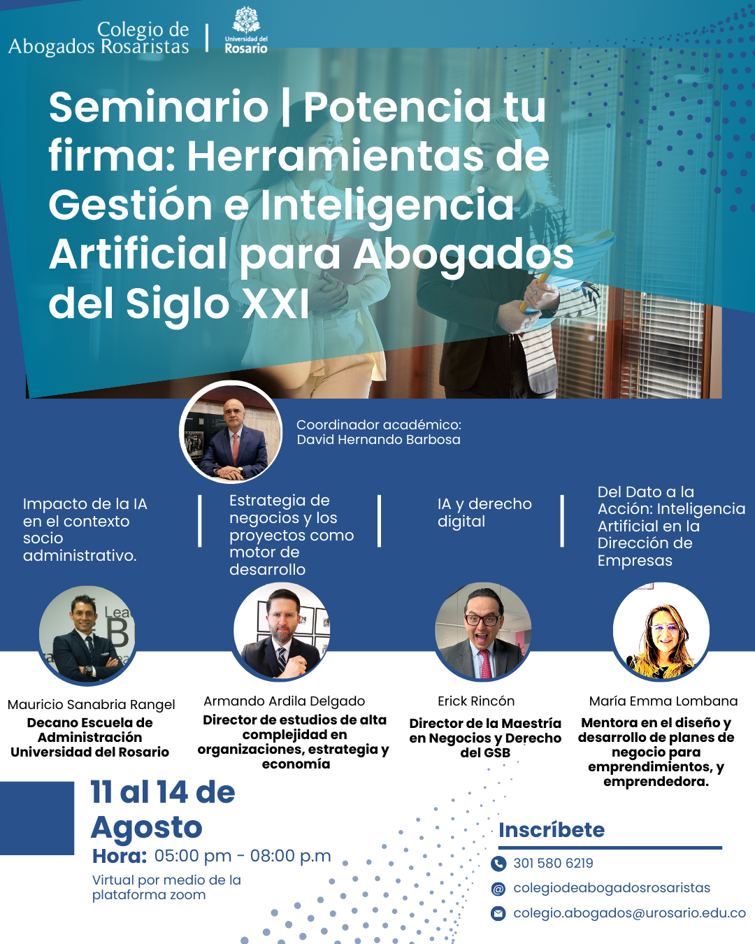 Seminario | Potencia tu  firma: Herramientas de  Gestión e Inteligencia  Artificial para Abogados