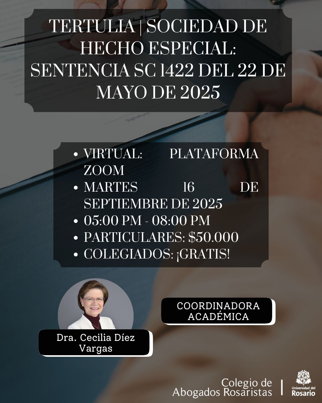 Tertulia | Sociedad de hecho especial: sentencia SC 1422 del 22 de mayo de 2025
